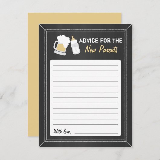 Advies "Baby is Brewing" (Voorkant / Achterkant)