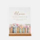 Advies Baby Shower Acryl Bord (Voorkant)