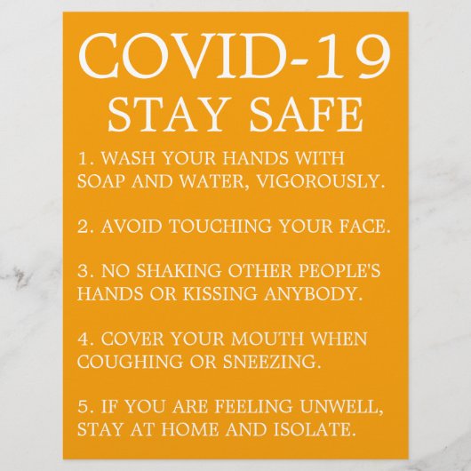 Advies Covid-19 Flyer (Voorkant)