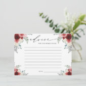 Advies de bruid om champagne Floral te worden Informatiekaartje (Staand voorkant)