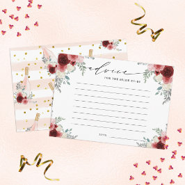 Advies de bruid om champagne Floral te worden Informatiekaartje