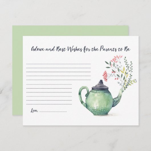 Advies en beste wensen voor ouders informatiekaartje (Voorkant / Achterkant)