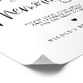 Advies en Herinneringen Leuk Kalligrafie Vrijgezel Poster (Hoek)