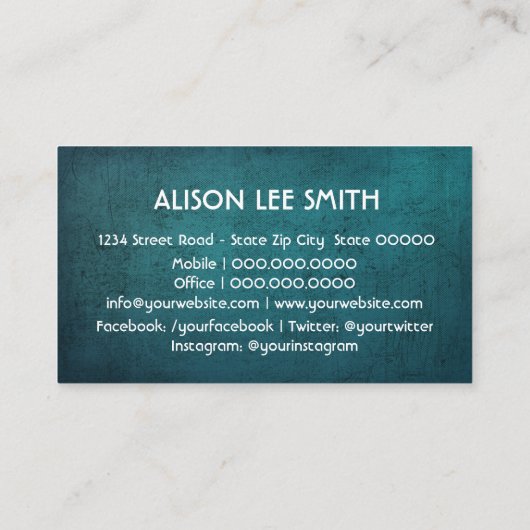 Advies en therapie visitekaartje (Achterkant)