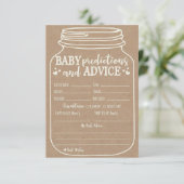 Advies en Voorspelling Kaarten voor Baby shower Ga RSVP Kaartje (Staand voorkant)