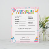 Advies en voorspelling van baby [Baby Basics Pink] Briefhoofd (Staand voorkant)