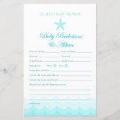 Advies en voorspelling van baby - Baby shower spel (Voorkant)