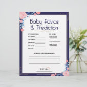 Advies en voorspelling van baby [Floral Lijst] Briefhoofd (Staand voorkant)