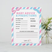 Advies en voorspelling van baby [Geslacht verrasse Briefhoofd (Staand voorkant)