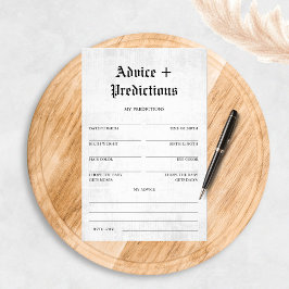 Advies en voorspellingen Baby shower Game Newspape Flyer