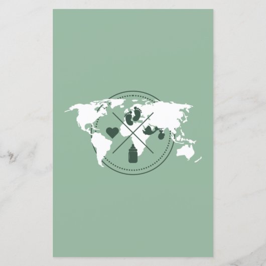 Advies en voorspellingen Baby shower reizen (Achterkant)