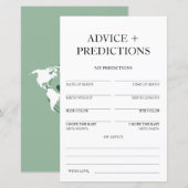 Advies en voorspellingen Baby shower reizen (Voorkant / Achterkant)