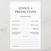 Advies en voorspellingen Baby shower reizen (Voorkant)