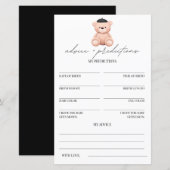 Advies en voorspellingen Bonjour Bebe Baby shower (Voorkant / Achterkant)