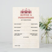 Advies en voorspellingen Circus Baby shower Game (Staand voorkant)