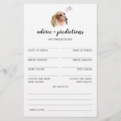 Advies en voorspellingen Dachshund Baby shower Gam (Voorkant)