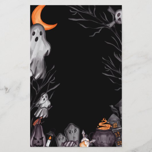 Advies en voorspellingen Halloween Baby shower Gam (Achterkant)