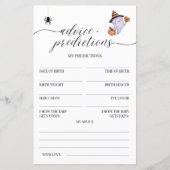 Advies en voorspellingen Halloween Baby shower Gam (Voorkant)