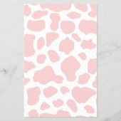 Advies en voorspellingen Koe Roze Rustisch Baby sh Flyer (Achterkant)