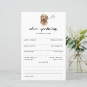 Advies en voorspellingen labrador Baby shower Game (Staand voorkant)