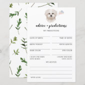 Advies en voorspellingen Maltese Baby shower (Voorkant / Achterkant)