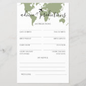 Advies en voorspellingen Reizen Thema Baby shower Flyer (Voorkant)