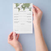 Advies en voorspellingen Reizen Thema Baby shower Flyer (Hand)