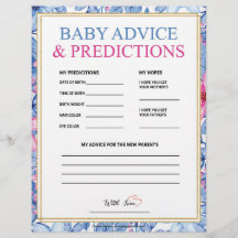 Advies en voorspellingen van baby [Floral Waterver