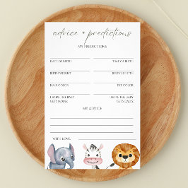 Advies en voorspellingen Wild One Safari Baby show Flyer