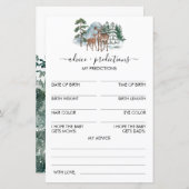 Advies en voorspellingen Winterspelen Baby shower (Voorkant / Achterkant)