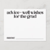 Advies en Well Wensen Kaarten voor het Afstudeerde (Voorkant)