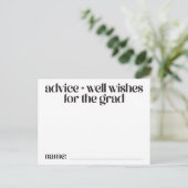 Advies en Well Wensen Kaarten voor het Afstudeerde (Staand voorkant)