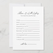 Advies en Well Wishes - Vrijgezellenfeest Game Feestdagenkaart (Voorkant)