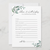 Advies en Well Wishes - Vrijgezellenfeest Game Feestdagenkaart (Voorkant)