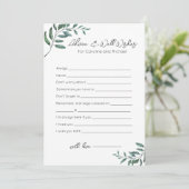 Advies en Well Wishes - Vrijgezellenfeest Game Feestdagenkaart (Staand voorkant)