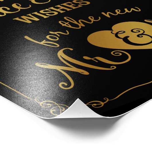 advies en welwillendheid voor bruiloft foto afdruk (Hoek)