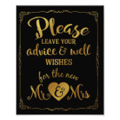 advies en welwillendheid voor bruiloft foto afdruk (Voorkant)