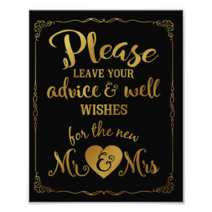 advies en welwillendheid voor bruiloft foto afdruk