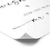Advies en wens voor de heer & Mrs Wedding Poster (Hoek)