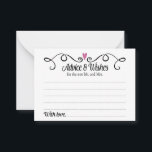Advies en wens voor de nieuwe heer Mrs Wedding Car<br><div class="desc">Deze stijlvolle Advice & Wishes kaarten zijn de perfecte aanvulling op je trouwreceptie. Hij heeft een donkere rand met een paars pruimen bovenaan. De tekst binnen is "Advies & wenst"in een leuk zwart manuscriptdoopvont en "voor de nieuwe Mr en Mrs."in een eenvoudig zwart doopvont. De kaart heeft ruimte voor gasten...</div>