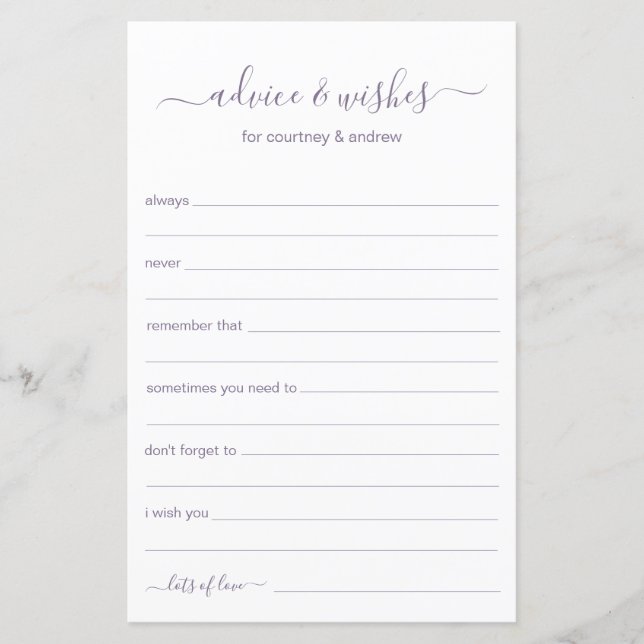 Advies en wensen (Voorkant)