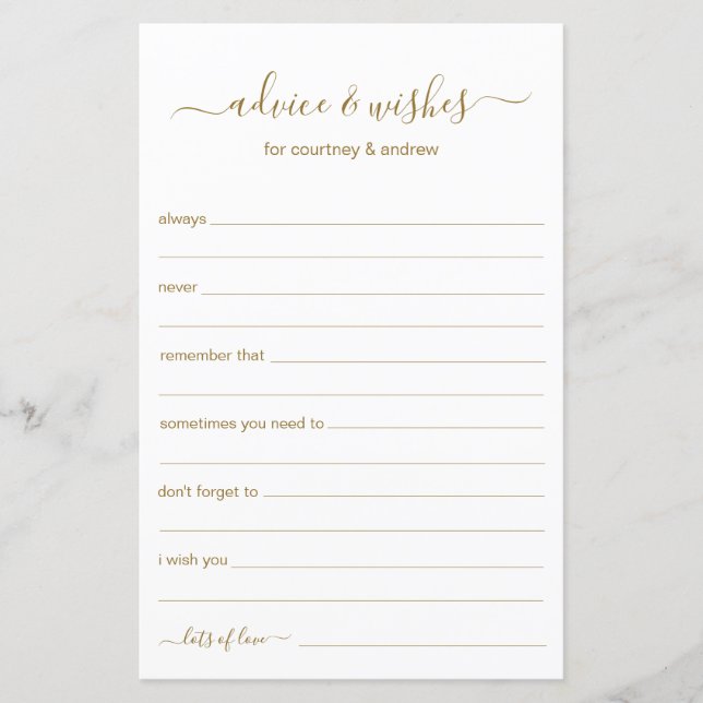 Advies en wensen (Voorkant)