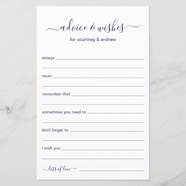 Advies en wensen (Voorkant)