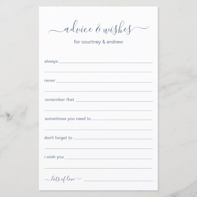 Advies en wensen (Voorkant)