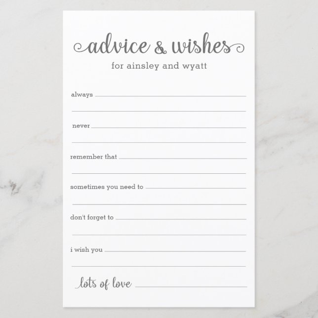 Advies en Wensen (Voorkant)