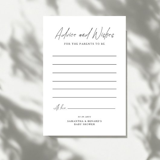 Advies en Wensen Aanstaande Ouders Script Baby Sho