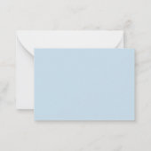 Advies en wensen Blue Baby shower Kaart Notitiekaartje (Achterkant)