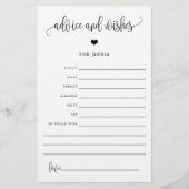 Advies en wensen, Bridal Editable Advice Paper Kaa Flyer (Voorkant)