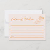 Advies en wensen buiten het Vrijgezellenfeest van Notitiekaartje (Voorkant)