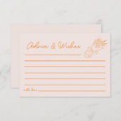 Advies en wensen buiten het Vrijgezellenfeest van  Notitiekaartje (Voorkant / Achterkant)